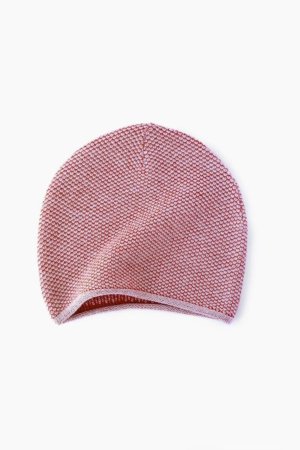 Light Pink Knit Beanie By Mimoods Knits