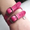 Fuschia Leather Bracelet By Mikashka