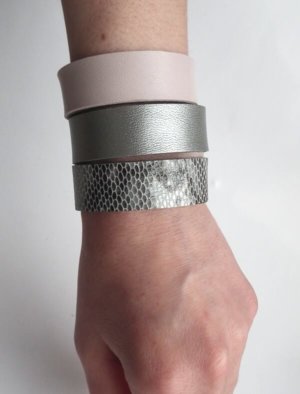 Set Of Leather Bracelets By Mikasha
