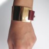 Burgundy Leather Bracelet By Mikashka