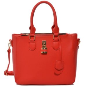 Red Vegan Leather Handbag