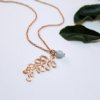 Gold Leaf and Amazonite Necklace