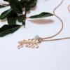 Gold Leaf and Amazonite Necklace