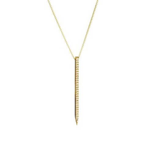 Evita Crystal Gold Necklace