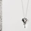 Bloody Heart Sterling Silver Necklace