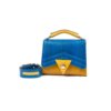 Blue Python Satchel Mini Bag