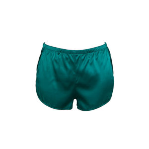 Alloro Green Silk Shorts