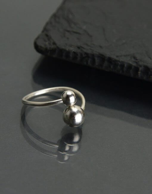 Sterling Silver Ball Ring II.