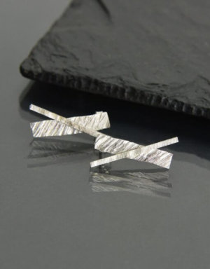 Silver Geometric Earrings