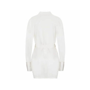 Sohpia White Lace Silk Robe - Made To Order