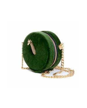 Jirafa Green Velvet Bag