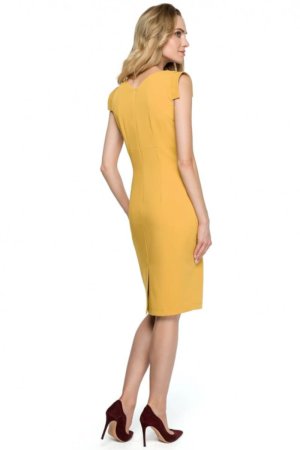 Yellow Midi Cocktail Dress