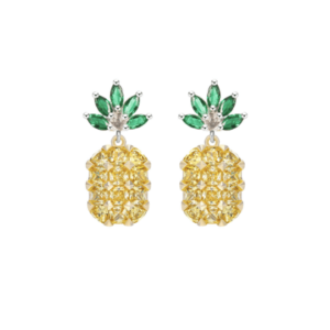 Pineapple Gemstone Earrings
