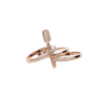 Opes Robur Rose Gold Safety Pin Ring