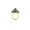 Andromeda ring is available in yellow Gold 18K featuring Amethust 3.74 ct