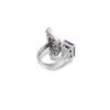 Timo ring is available in Silver 925 and yellow gold 18K featuring Amethyst 6.65ct