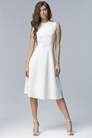 White Aline Midi Dress