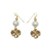 Freshwater Pearls Floral Blossom Dangle Earrings