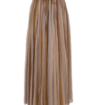 Stripe Chiffon Drawstring Maxi Skirt