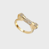Gold Pave Cuff Ring
