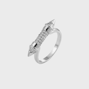 White Gold Pointed Ring