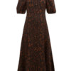 Erdem - Mariona Puffed Sleeve Silk Crepe De Chine Dress