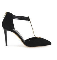 NINALILOU Black leather heels