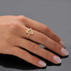 Athena Gold Triangular Ring
