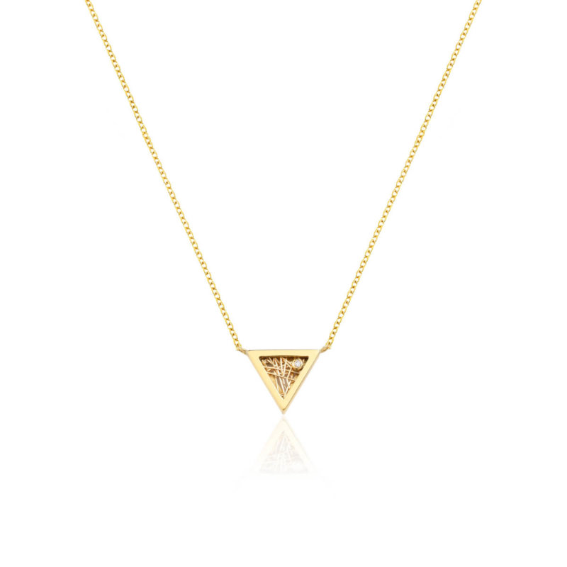 Eros Triangular Pendant Necklace