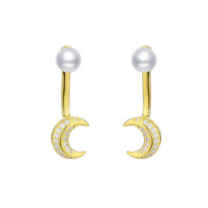 Avilio London gold moon plated earrings