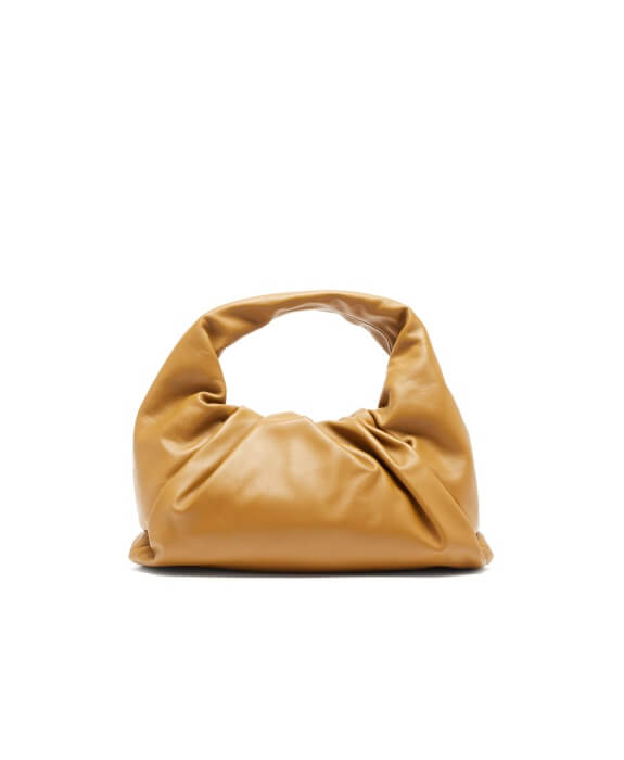 Bottega Veneta - The Pouch Small Leather Shoulder Bag - Womens - Olive Green
