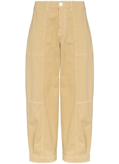 SEE BY CHLOÉ cropped gabardine denim trousers