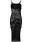 Off-White open knit sleeveless dress - Black