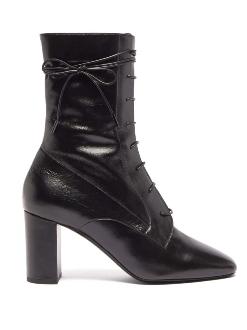 Laura lace-up leather ankle boots