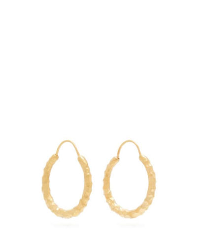 All Blues - Hungry Snake Gold-vermeil Hoop Earrings - Womens - Gold