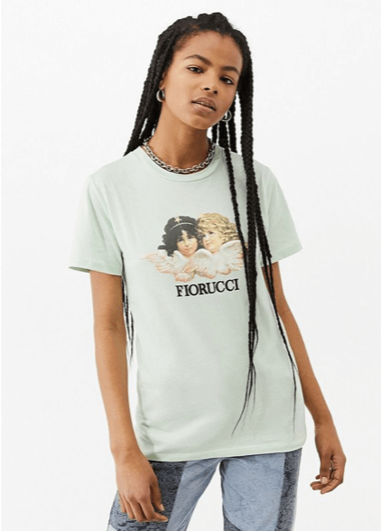 urban outfitters Fiorucci Vintage Angels Mint T-Shirt - green