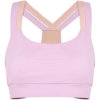 Lin pink stretch-jersey bra top