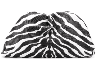BOTTEGA VENETA The Pouch zebra print clutch