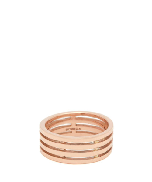  FERIAN | Parallel Lines rose-gold ring