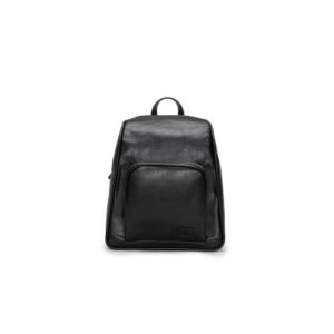 Leia- Black Backpack With Two Zippers