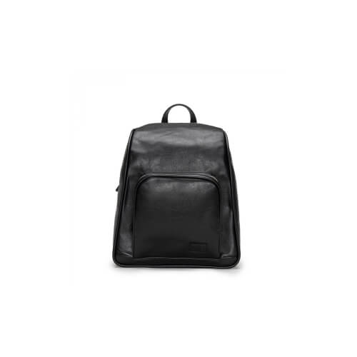 Leia- Black Backpack With Two Zippers