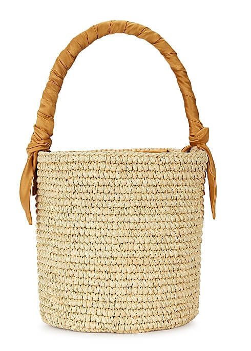 X Loulou De Saison straw bucket bag