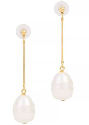 Kenneth Jay Lane Faux pearl-embellished drop earrings