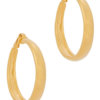 Kenneth Jay Lane Gold-tone Clip-On Hoop Earrings