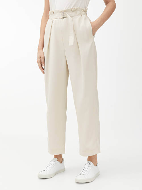 arket Relaxed Lyocell Trousers off-white