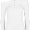 The Line by K white stretch-jersey top