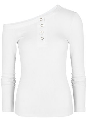 The Line by K white stretch-jersey top