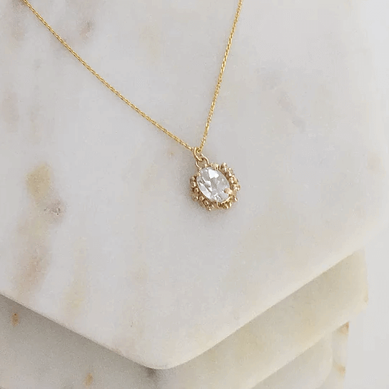 independent brands Lily Flo | White Sapphire Necklace