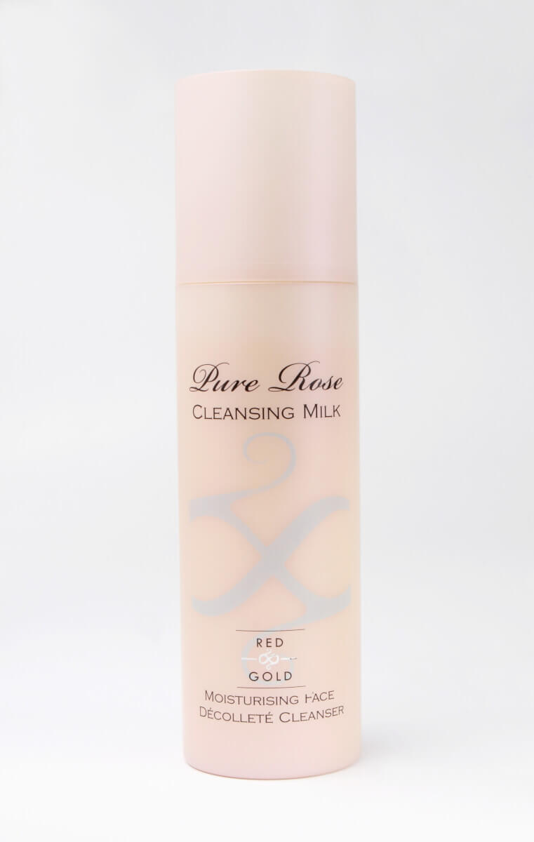 skincare, wellness, organic, Red Gold London | Pure Rose Cleansing Milk Moisturising Face & Décolleté Cleanse