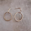 ENTWINED STEM WITH LARGE CIRCLES EARRINGS